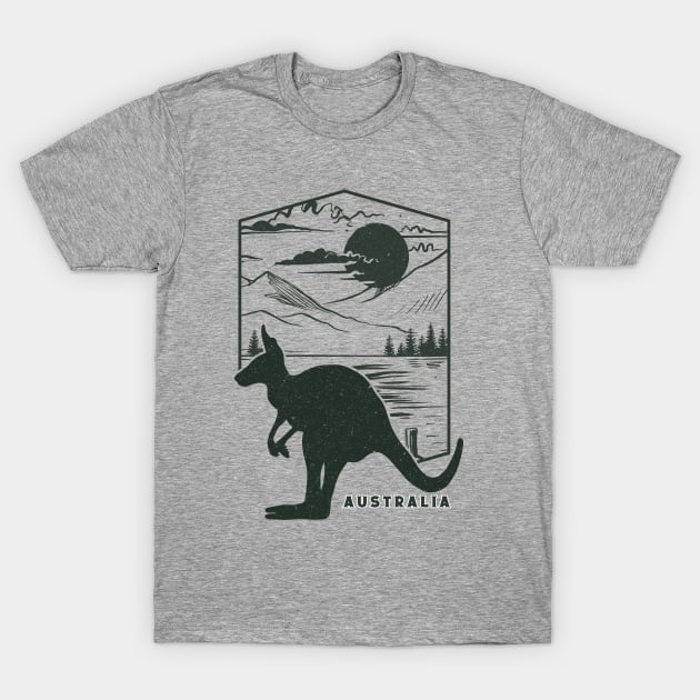 Australia Kangaroo T-Shirt by PGTEES